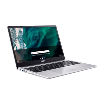 Acer Chromebook CB315-4HT-P0QG N6000 39,6 cm (15.6") Écran tactile Full HD Intel® Pentium® Silver 8 Go LPDDR4x-SDRAM 128 Go eMMC Wi-Fi 6 (802.11ax) ChromeOS Argent